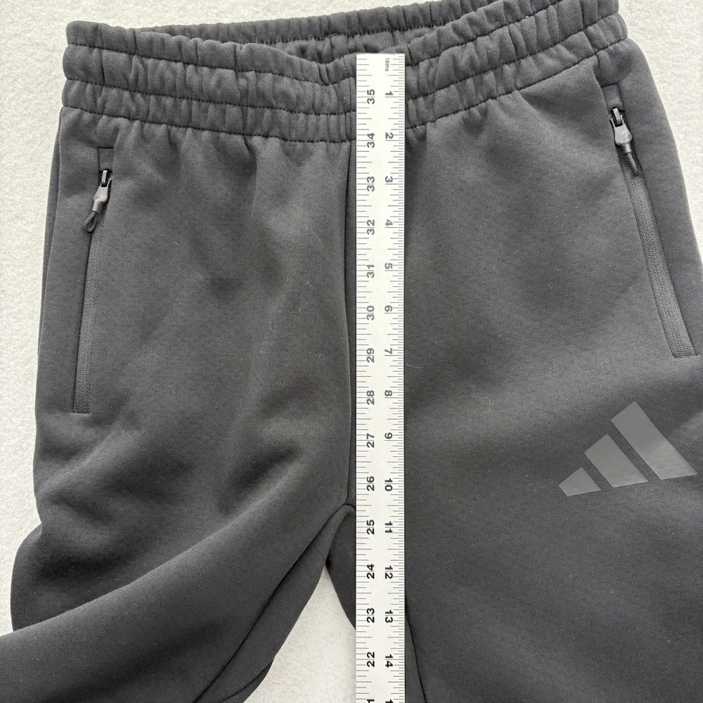 Adidas J.Z.N.E. PT Jogger Pants Kids Medium Black Fleece Zip Pocket Track Gym